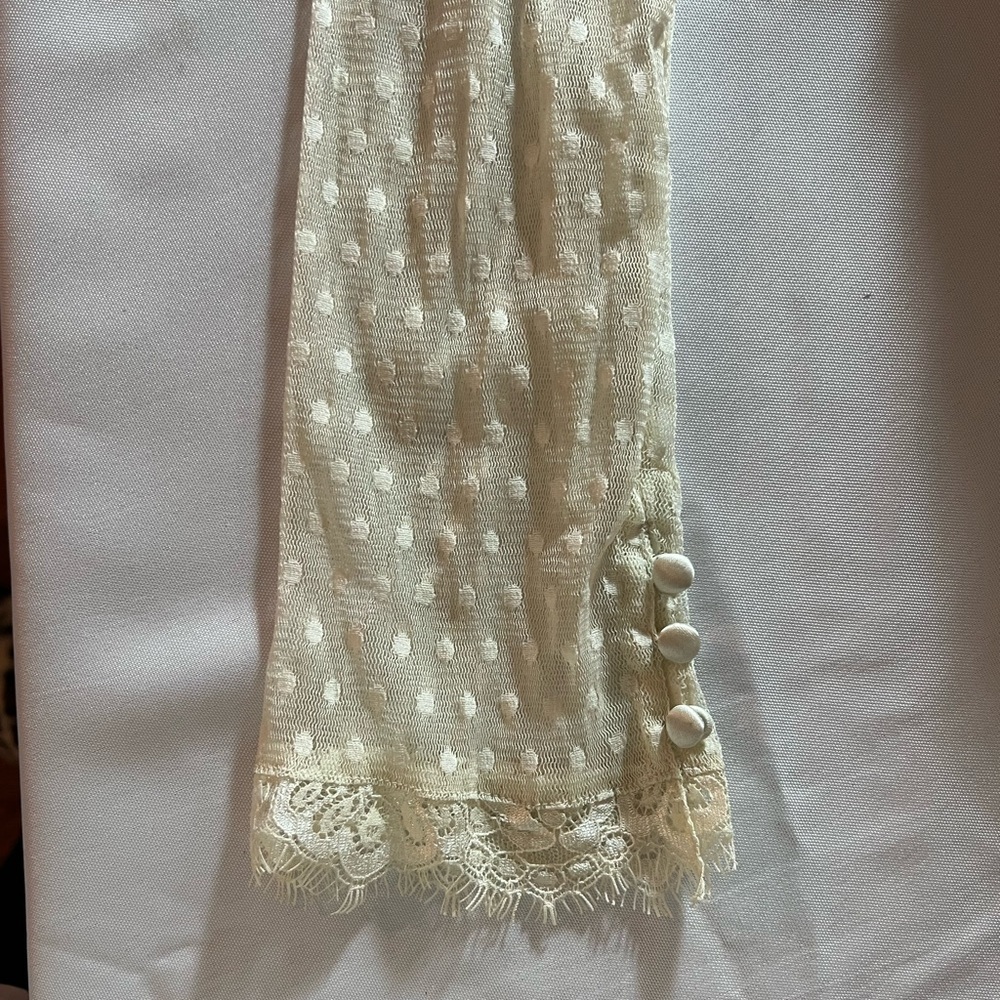 Free People Cream Lace Long Sleeve Dress XL - NWT - Picture 6 of 13